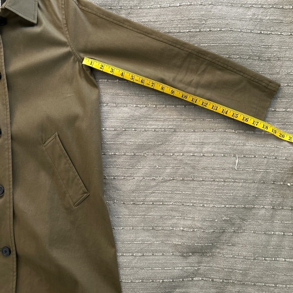 Everlane The Mac Coat Green Base - Size 0 - Picture 11 of 12